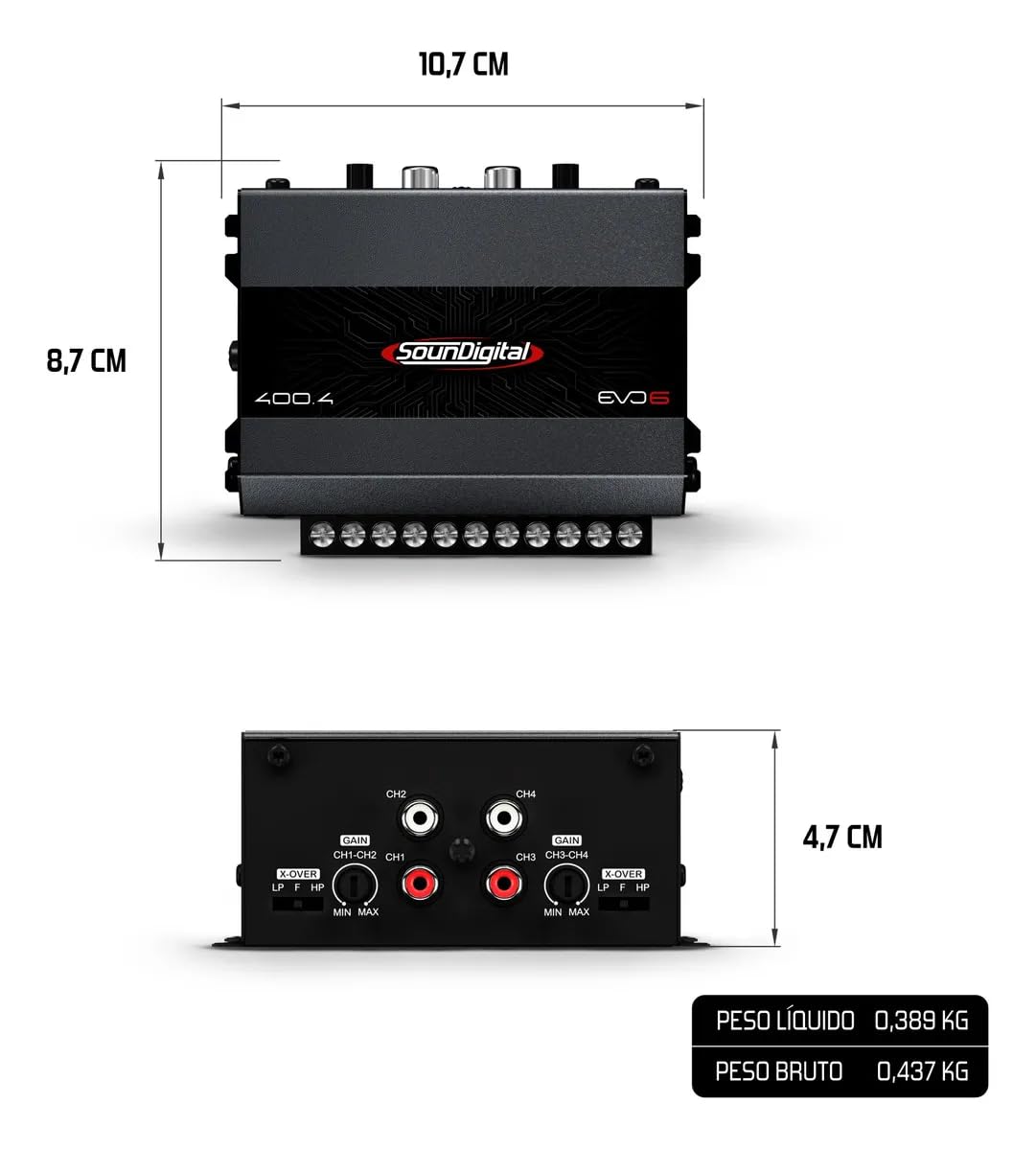 SounDigital Amplifier (400W 4 Channels)