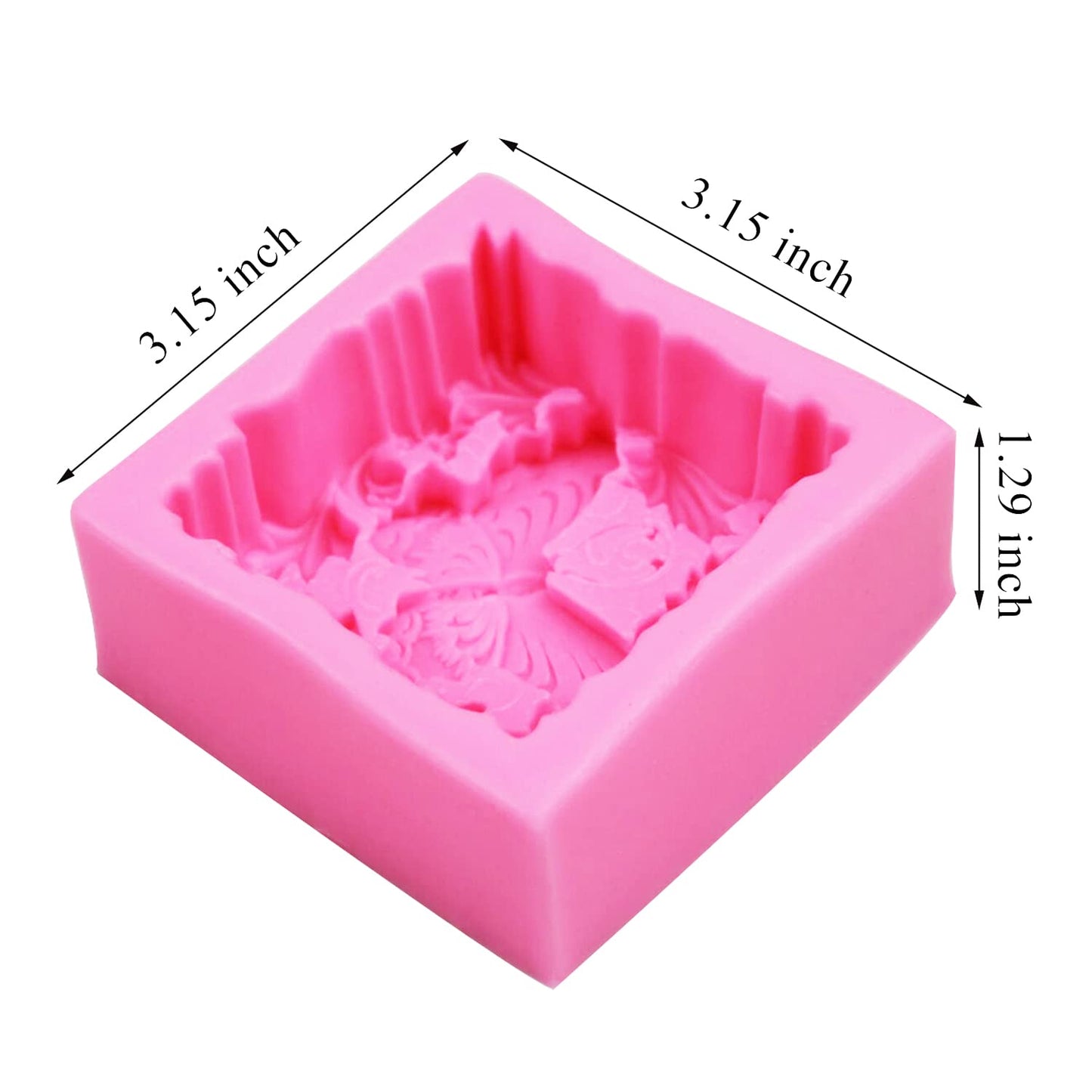 Silicone Soap Molds, AIDOIT 2 Pack Butterfly Flower Soap Molds 3D Floral Silicone Molds for Handmade Soaps DIY Candles Chocolates Biscuits Cakes Muffins Art Crafts