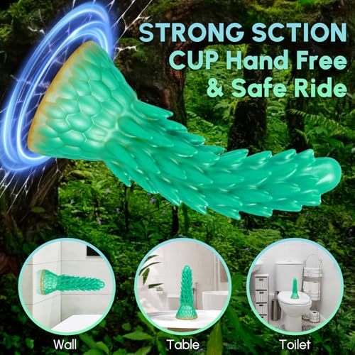 Dragon Dildo Sex Toys, 7.7'' Monster Dildo with Suction Cup, Fantasy Huge Dildos, Silicone Butt Plug Anal Dildos for Women and Men, Prostate Massager Sex Toy for Adult