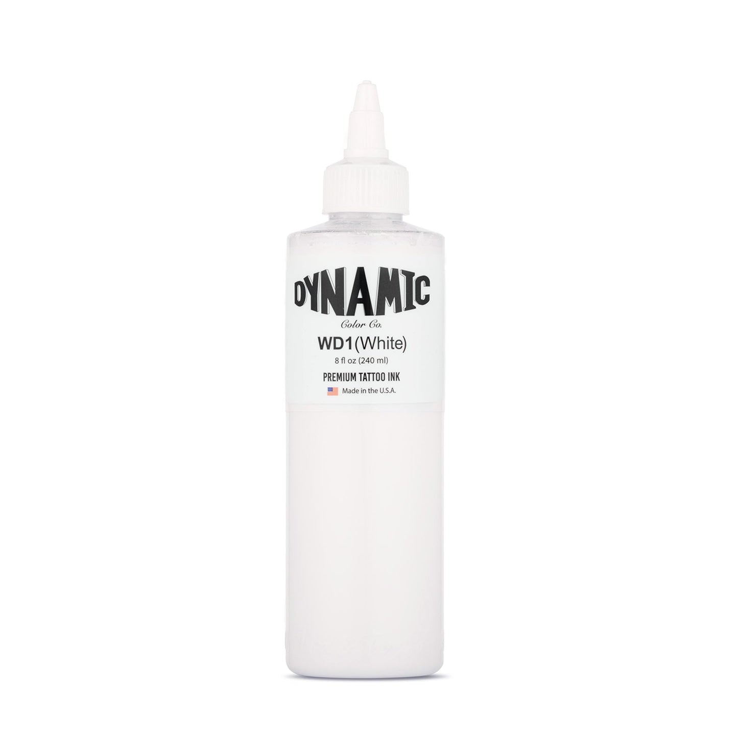Dynamic Color Co- White Tattoo Ink, Made in USA, Sterilized, Since 1990, Vegan, Premium Quality Pigment for Vivid and Long-lasting Results