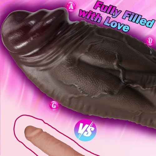 13 Inch Girth Huge Thick Dildo Sex Toys - 12 inch Long Dual-Layer Silicone Big Dildos Lifelike Giant Dildo for G Spot and Anal Hands Free Play, Big Adult Penis Sex Toys for Women Men Advanced Player