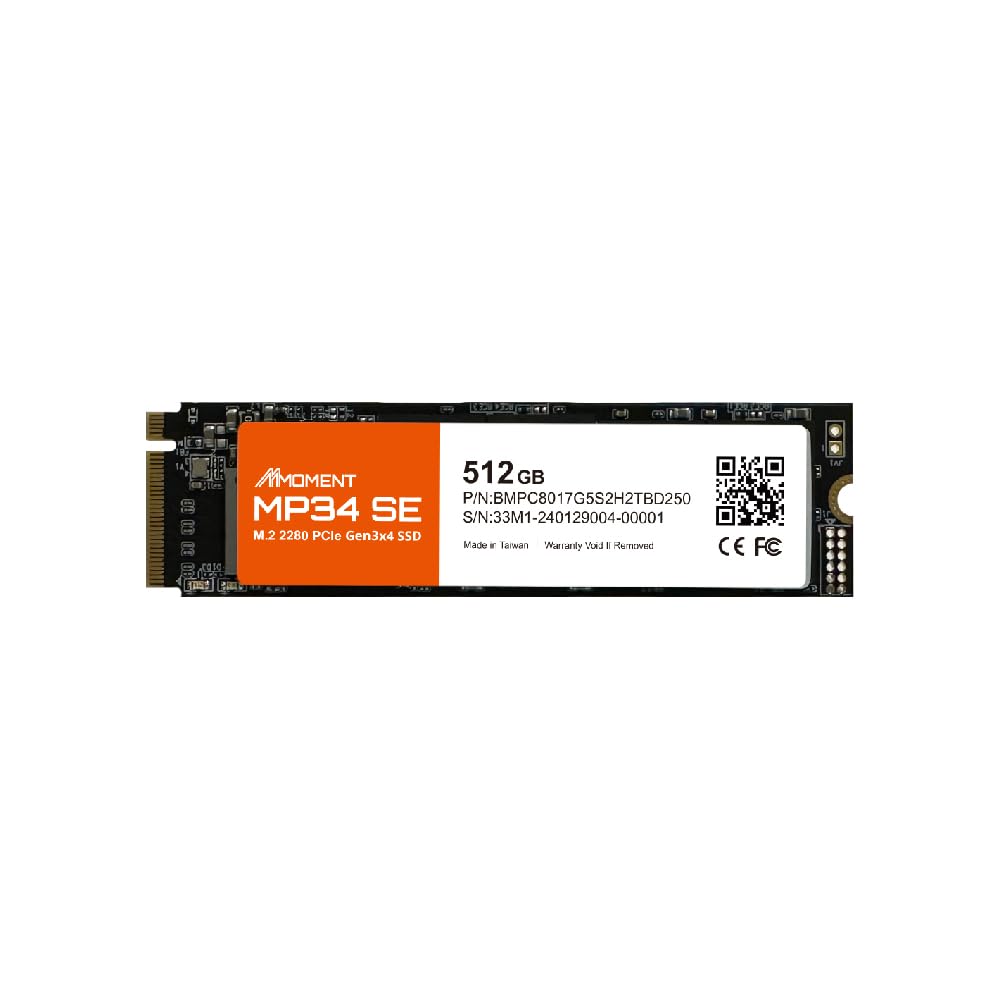 MMOMENT NVMe M.2 2280 PCIe Gen 3x4, Solid State Drive Internal SSD