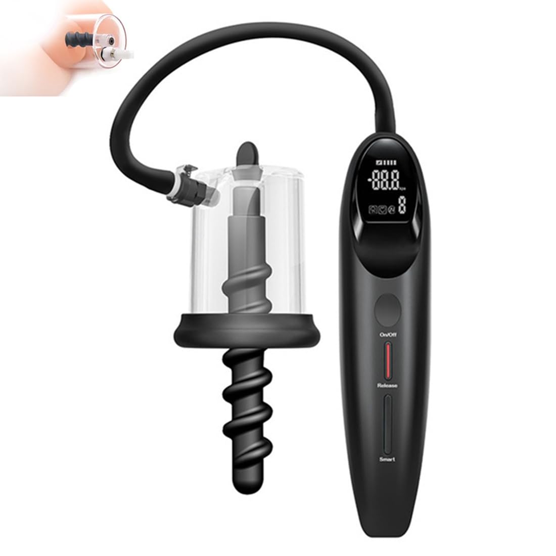 Electric Pump Anal Vacuum Pump, Automatic Pump Anal Plug Vaginal Pussy Dildo Pump Expander, Anal Beads Wand Pumps Enlarger, Prostate Massager Stimulator Masturbator Adult Sex Toys