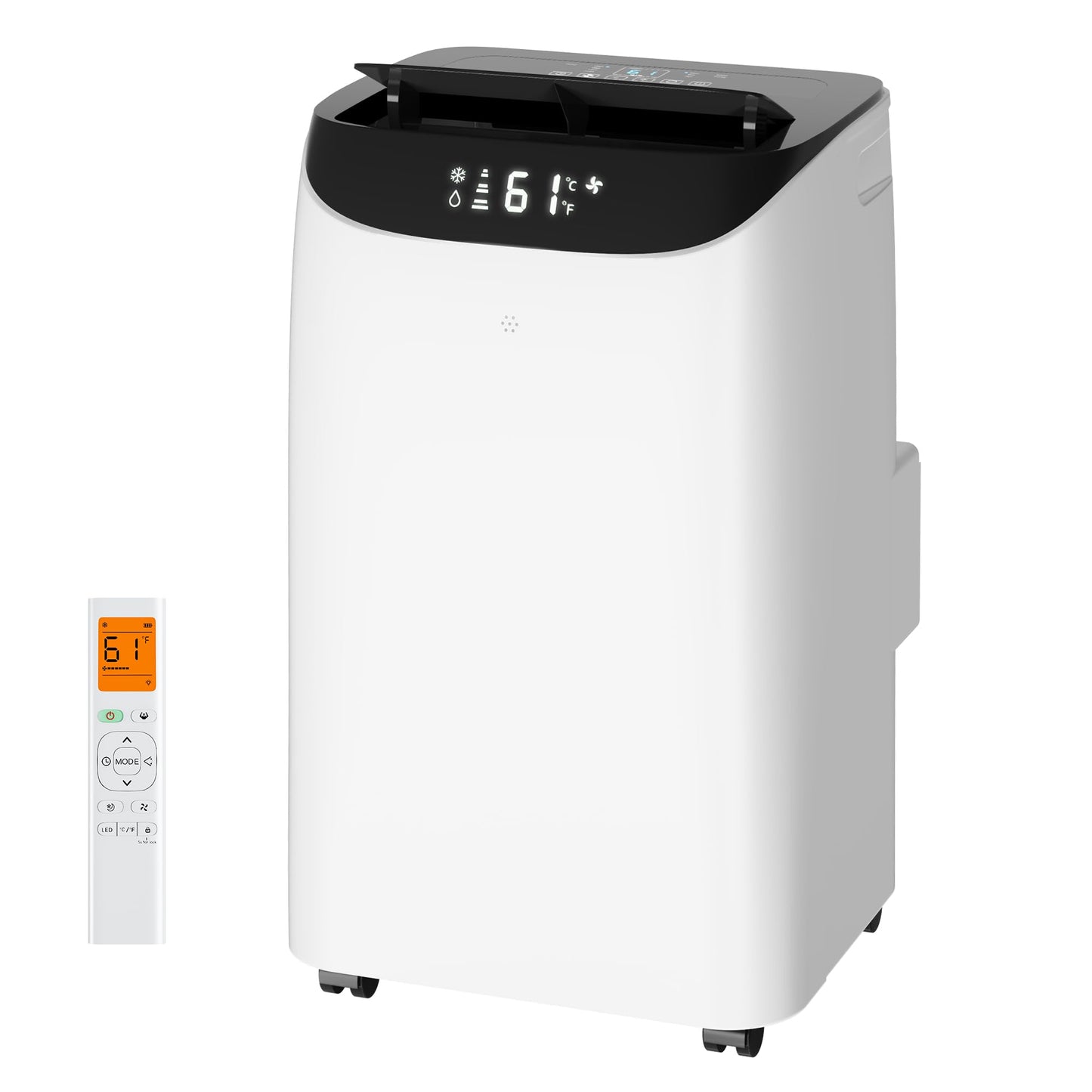 DOMANKI Portable Air Conditioner 3-IN-1 Energy Efficient Portable AC Unit with Remote Control Installation Kits for Large Room, Office, Temporary Space