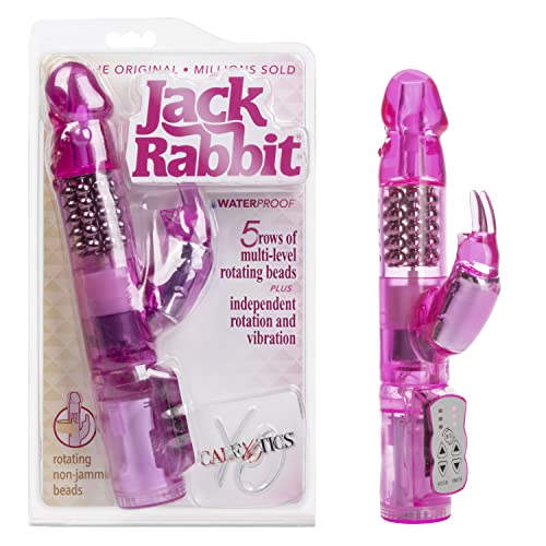 CalExotics Waterproof Jack Rabbit Vibrator Rotating Shaft Pink