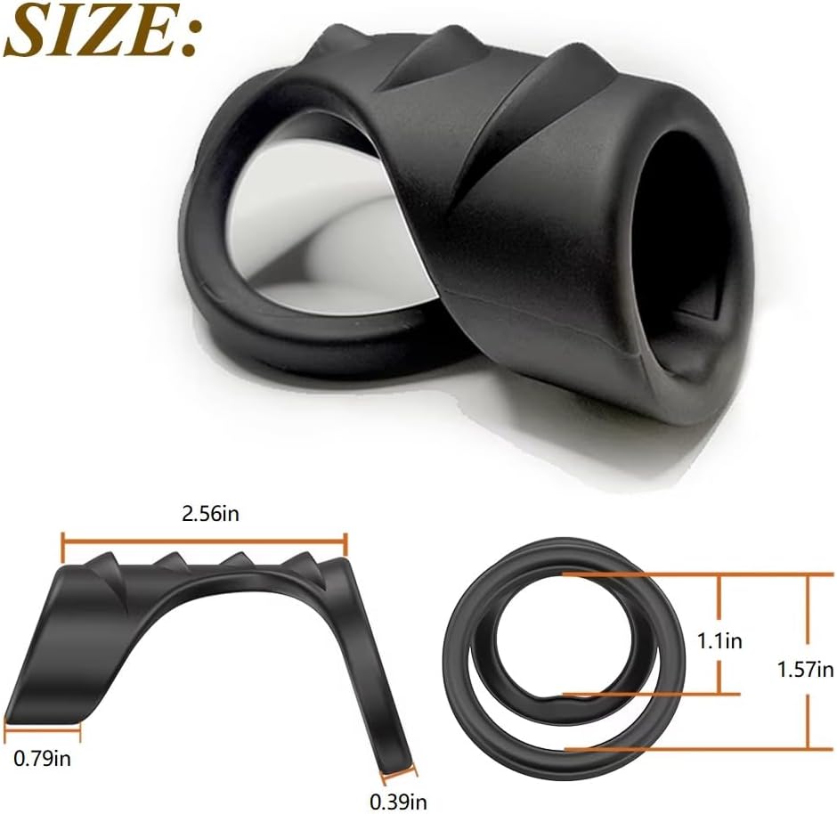 Penis Sleeve Sex Toy,Penis Sleeve Sex Toys Triple Cock Rings for Male Penis Enlarger ，Raised Design Silicone Cock Ring,Penis Delay Ejaculation Enhance Erection