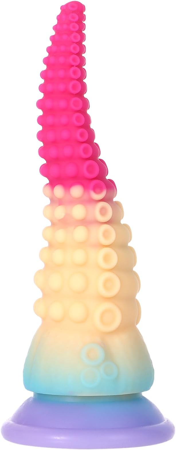 SWEETLORY Fantasy Tentacle Dildo 9in Liquid Silicone Suction Cup