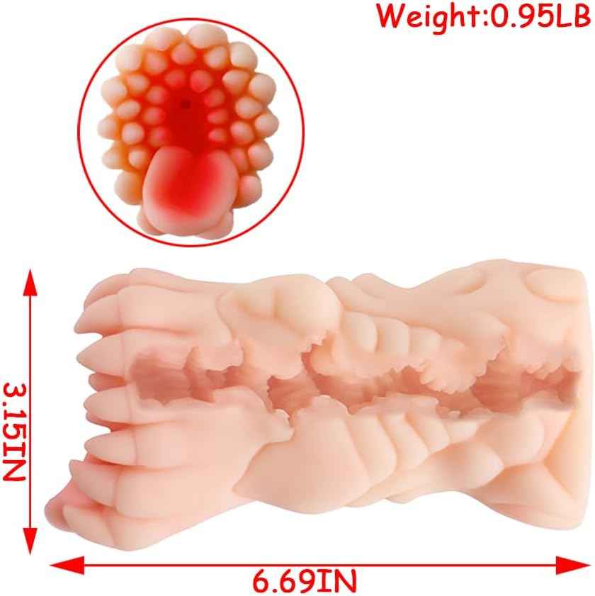 Realistic Monster Male Masturbator with Pocket Pussy Vigina,TPE Alien Adult Sex Toy,Tight Ona Hole,Male Fantasy Stroker for Masturbation,Fantasy Onahole,Lifelike Portable Sex Doll for Gay Men