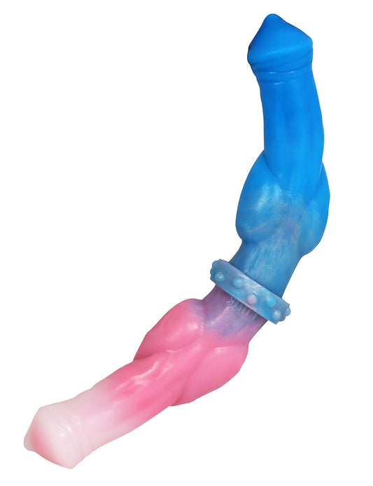 Double Ended Dildo Realistic Dog Dildo with Knot, 12inch Long Silicone Dual Dildos Anal Plug Adult Toys for Women Couples and Men Gay