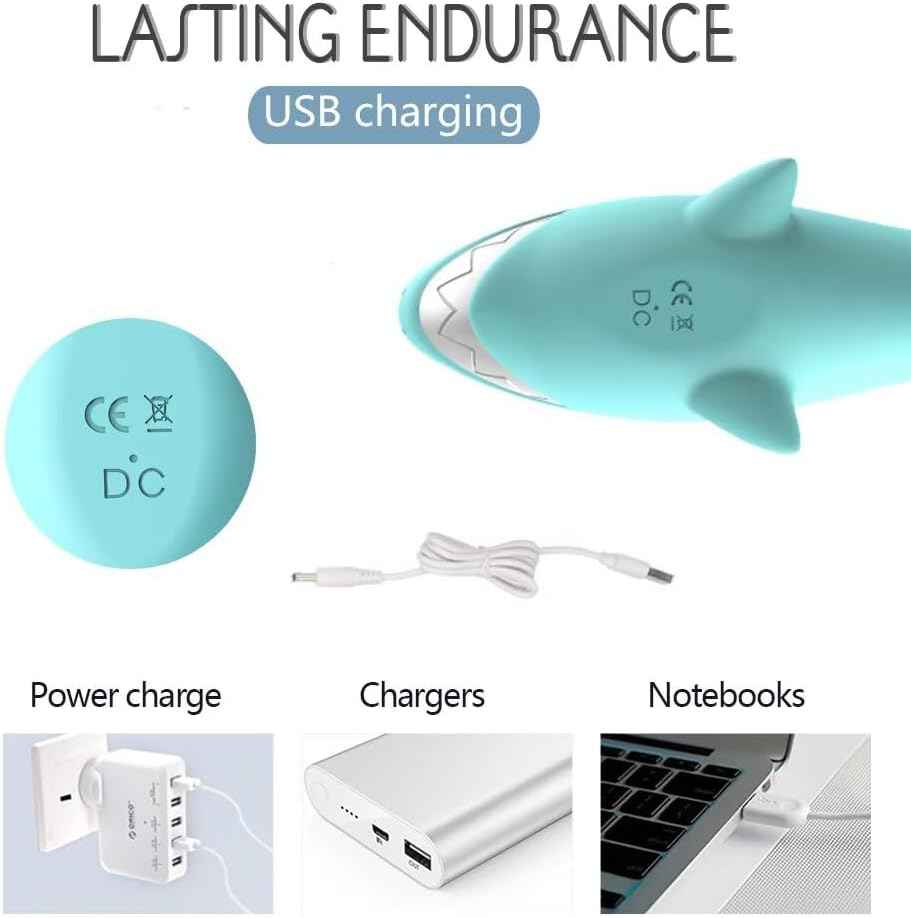 duubee Rabbit Ears Rechargeable Personal Vibrator 8 Modes Blue