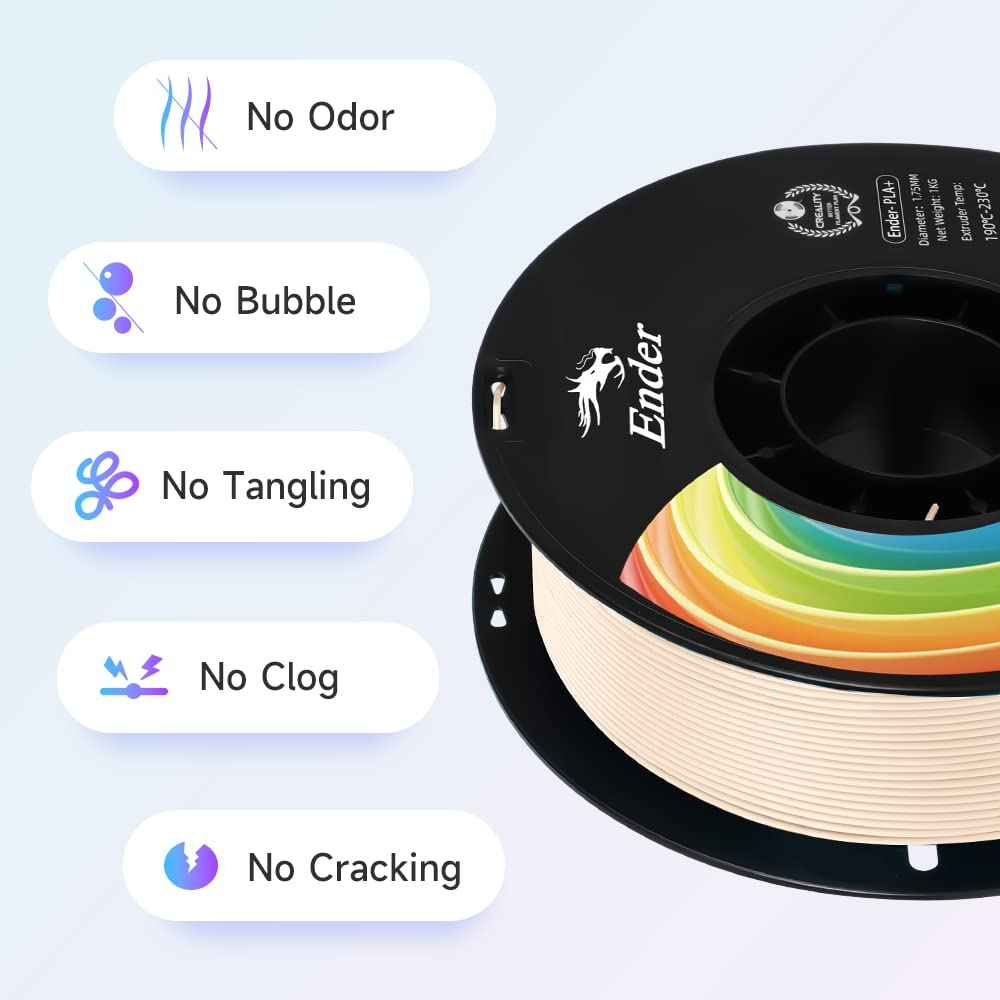 Creality 3D Printer Filament, PLA Plus Filament 1.75mm Apple Green