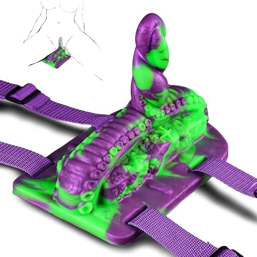 Monster Tentacle Dildo Riding Grinder Sex Toy, Fantasy Dildo Strap On Silicone Octopus Dildos with Adjustable Straps for Chair Swing Pillow Sofa Cushion Play, Adult Sex Toys Women Lesbian Couples