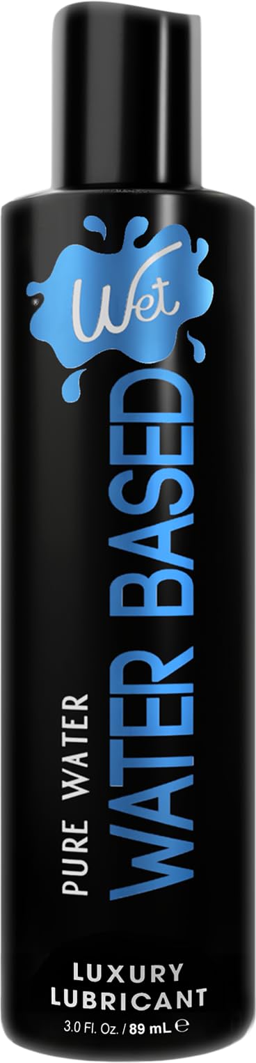 Wet Platinum Silicone Based Lube, Ultra Long Lasting Premium Personal Luxury Lubricant, Men Women & Couples Condom Compatible Water Resistant Non Sticky