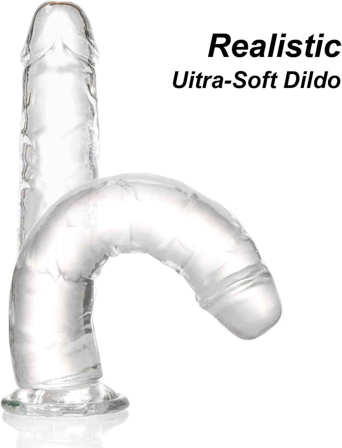 Yoozipai Realistic Dildo Suction Cup Soft TPE 7.1 Inch