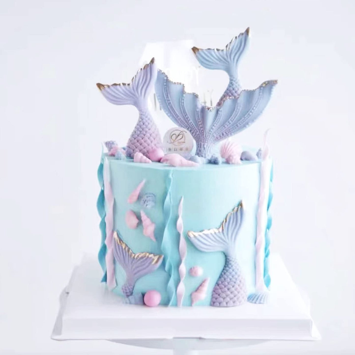 Marine Theme Cake Fondant Silicone Mold Seashell Conch Starfish Coral Baking Molds for DIY Cake Decoration Chocolate Candy Polymer Clay Crafting Projects…