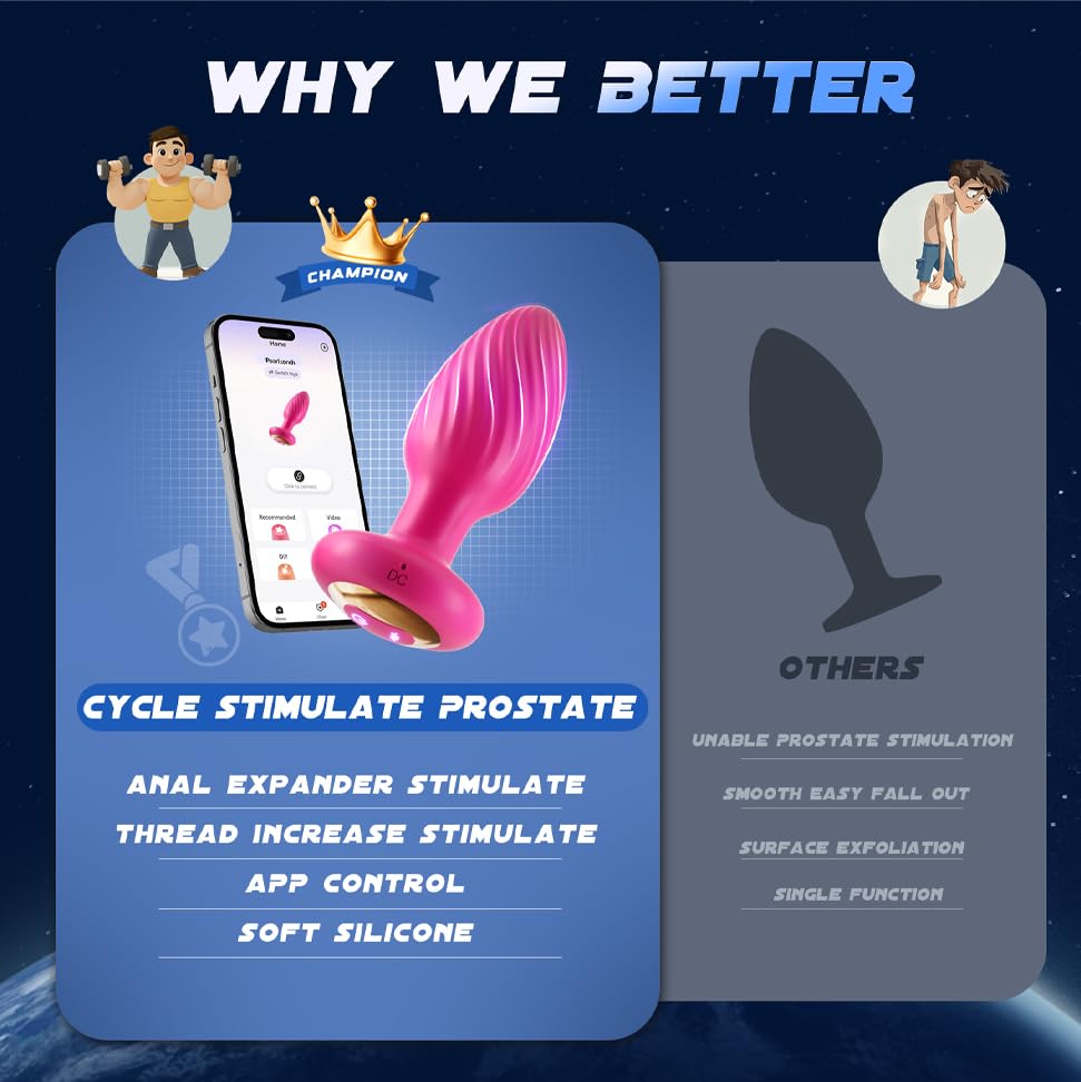 Adult Sex Toys for Men Prostate Massager - Male Sex Toys Games Remote Control, Adult Toys Anal Plug Vibrating Butt Plug Anal Toys Vibrator Mens Sex Toys