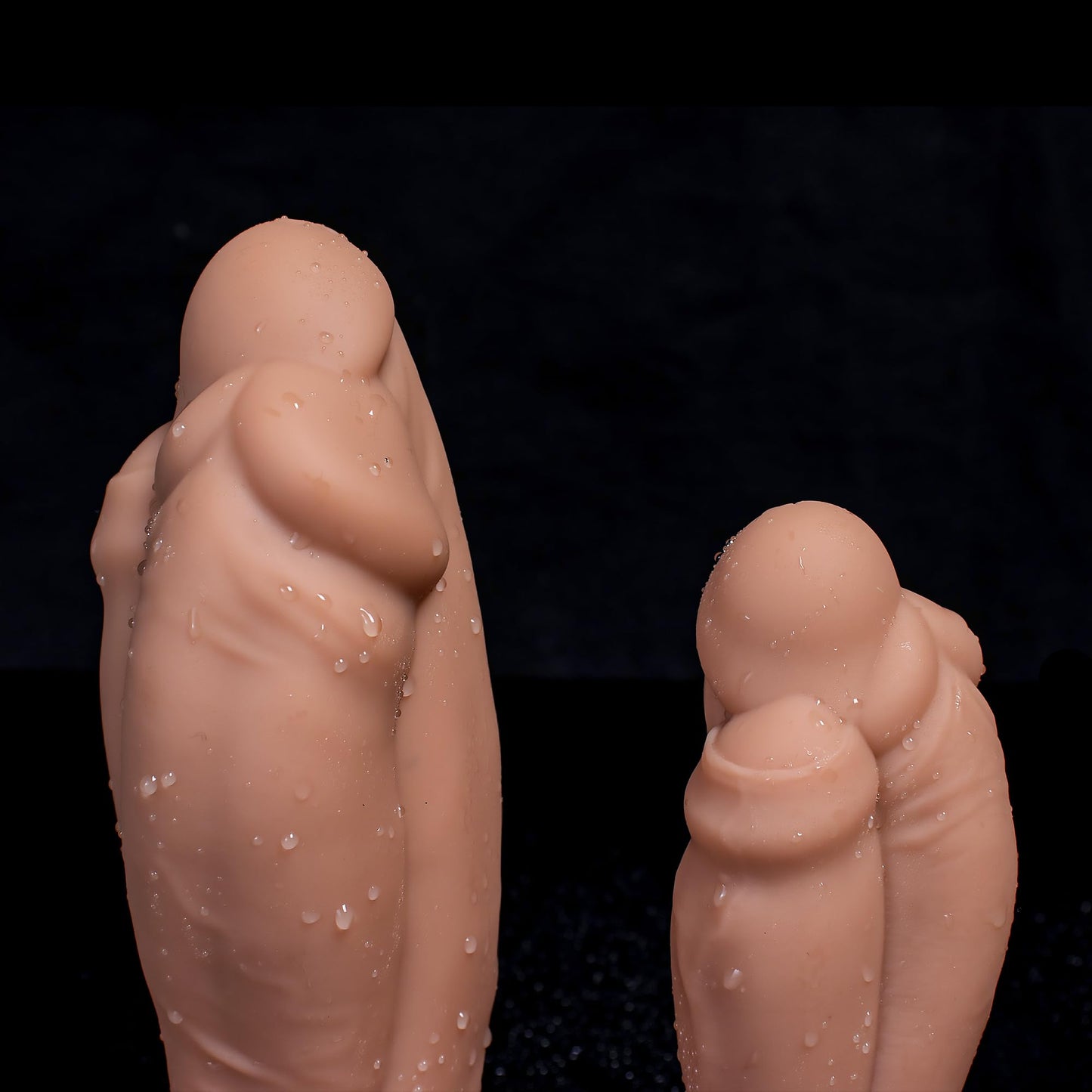 Silicone Realistic Triple Dildos - Large Thick Dildo with Strong Suction Cup for Advanced Players - Realistic Lifelike Fake Penis for Sensual Pleasure - Anal Adult Sex Toys for Women and Men