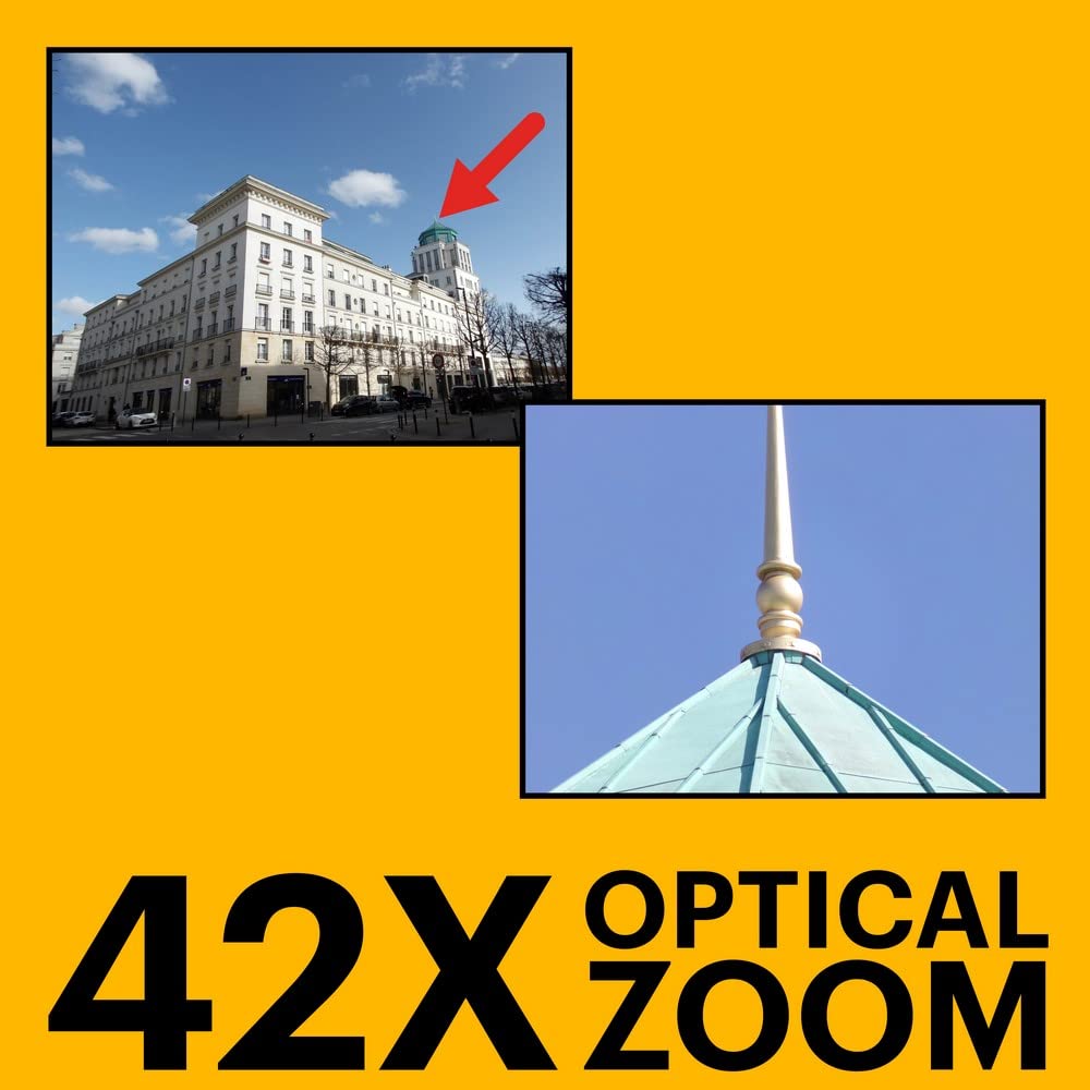 Kodak PIXPRO AZ425 20MP Digital Camera 42X Optical Zoom 24mm Wide Angle Lens 1080P Full HD Video Optical Image Stabilization Li-Ion Battery 3" LCD Vlogging Camera