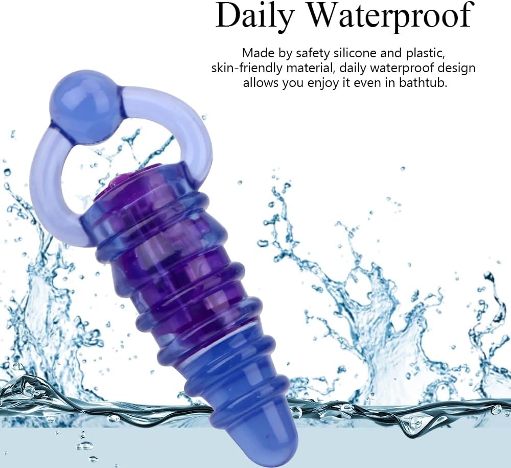 Vibrating Anal Plug with Pull Ring, Mini Butt Plug Anal Vibrator Erotic Sex Toy Butt Plug Prostate Massage Masturbation Adult Anal Sex Toys for BDSM Beginner for Men Woman Gay Perfect Couples Gift