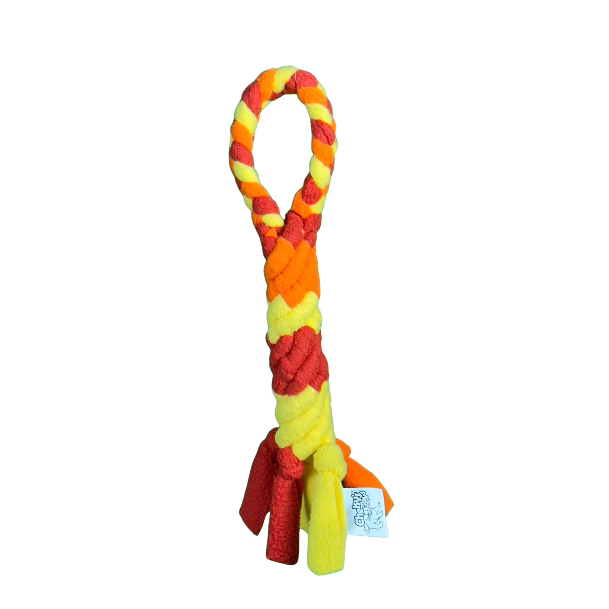 Chelsy's Toys Interactive Tug Toy for Dogs and Puppies, Mental Stimulation Toy, Slow-Play, Brain Exercise for Puppies & Seniors, Freeze for Teething Relief, Blue, Orange, Purple
