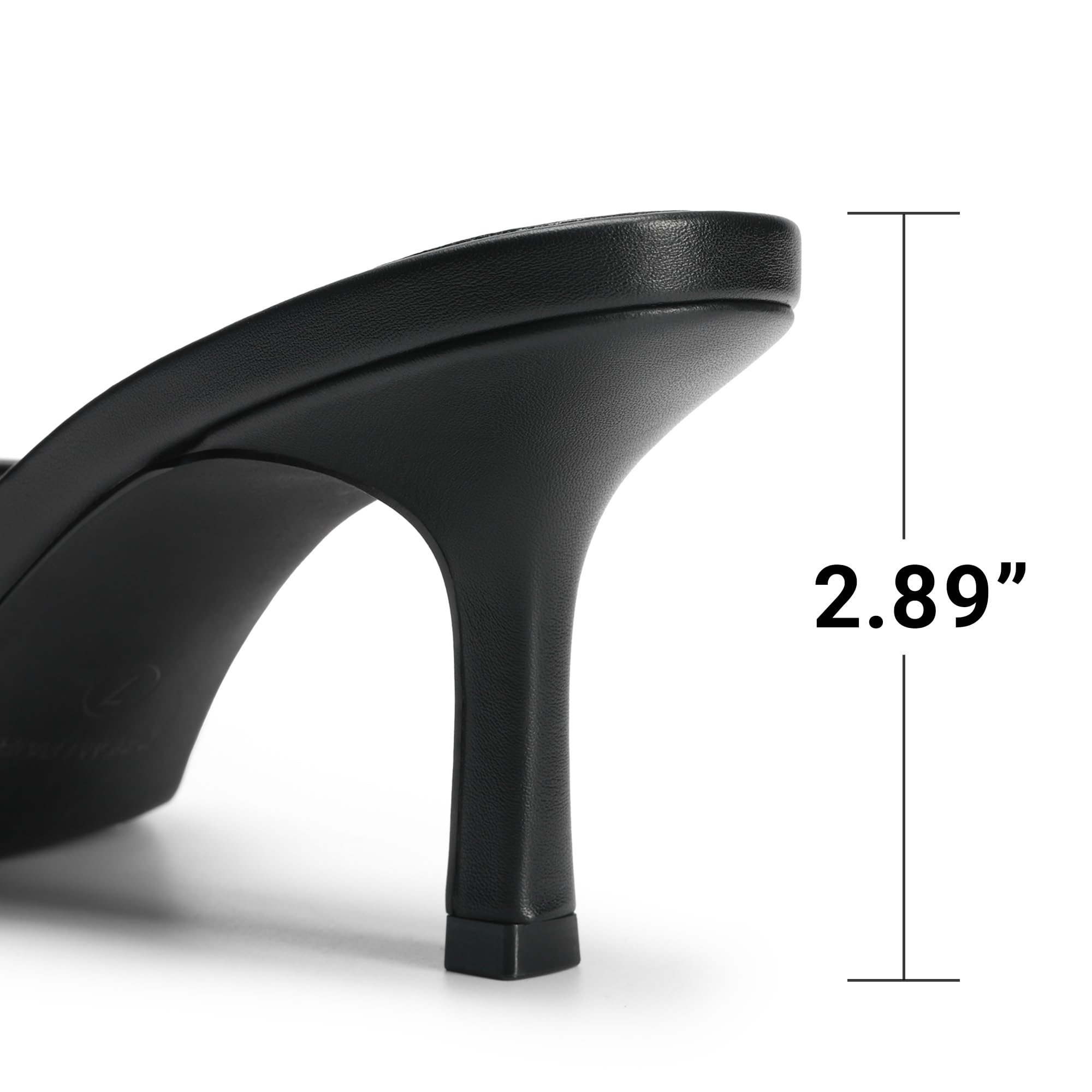 DREAM PAIRS 2026 Women's Kitten Heels Sandals – Square Toe Slip On Low Heels, Heeled Mules Footwear for Everyday, Dressy & Casual Occasions