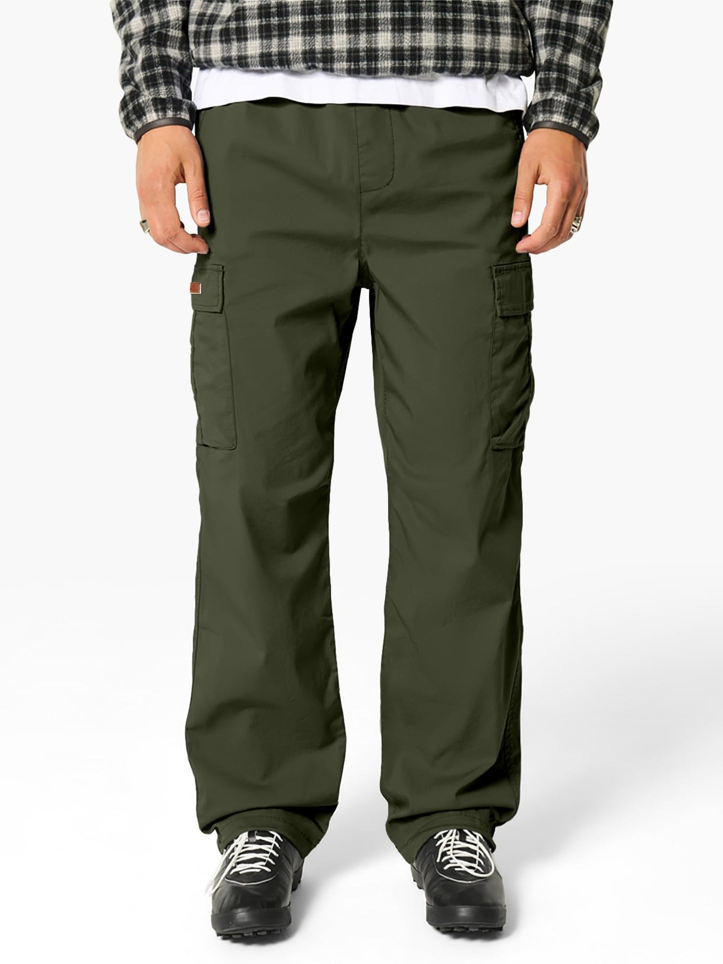 HOTake Men's Casual Cargo Sweatpants Waist Drawstring Joggers Hiking Tactical Pants for Men with Pockets