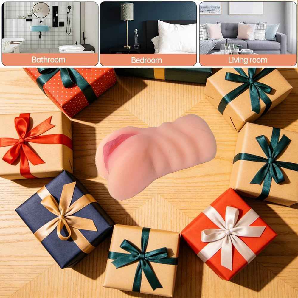 Realistic Small Male Masturbator with Tight Pocket Pussy Viginal and Anal,TPE Adult Sex Love Toy,Lifelike Male Blowjob Stroker for Masturbation,Penis Training Masturbator,Mini Sex Doll for Gay Men