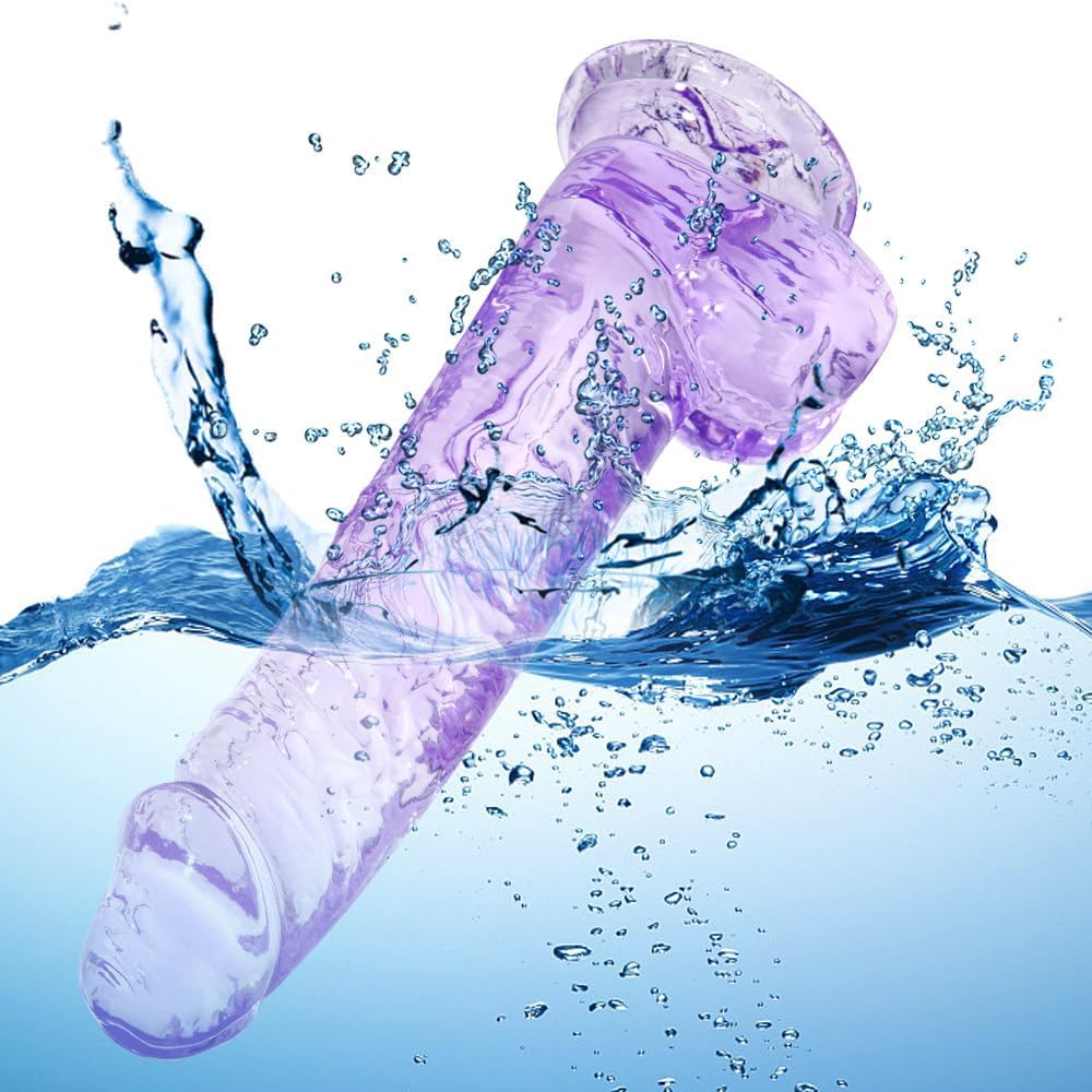 Umania Realistic Suction Cup Dildo 8.2in TPE Purple