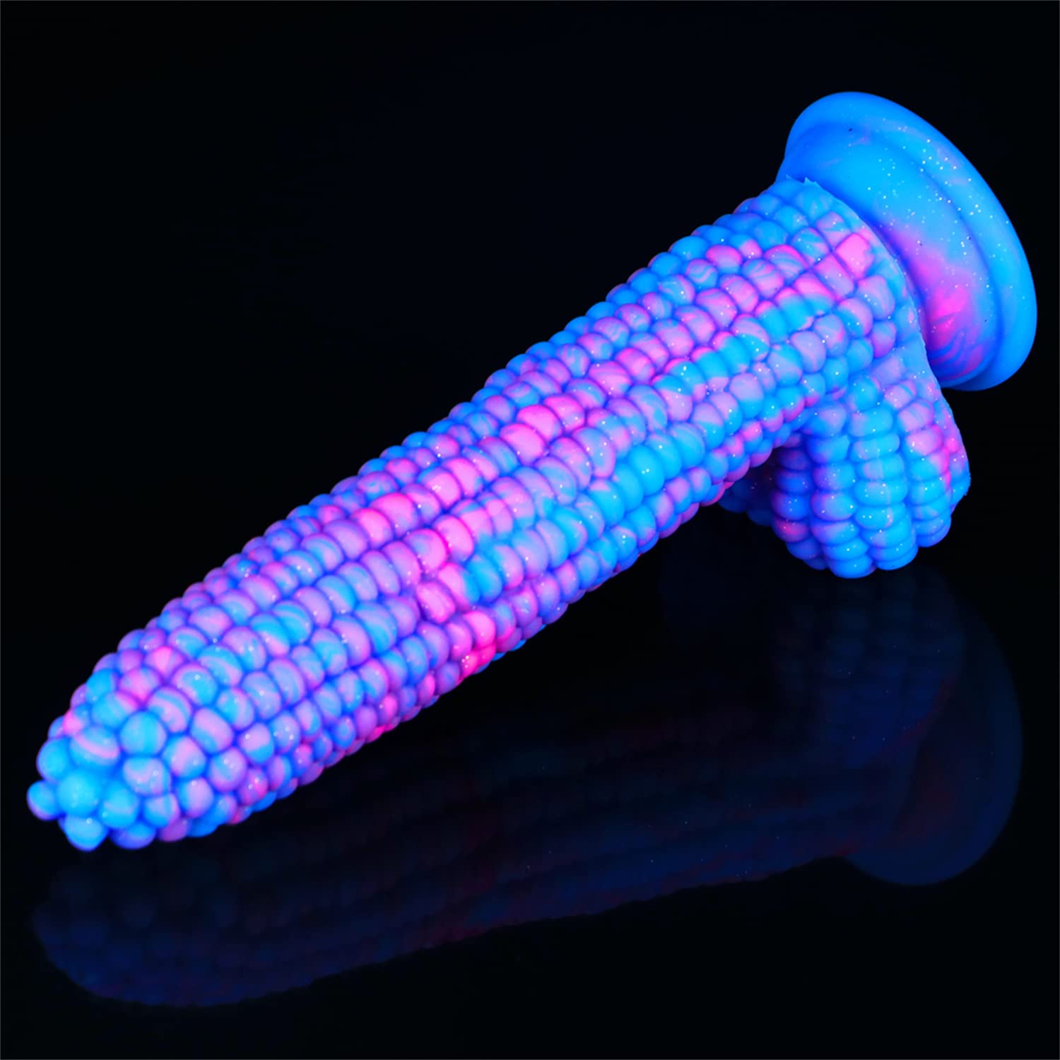 Monster Dildo Colourful Big Grain Corn Adult Sex Toy for Women with Strong Suction Cup 8 Inch Flexible Soft Vegetable Dildos