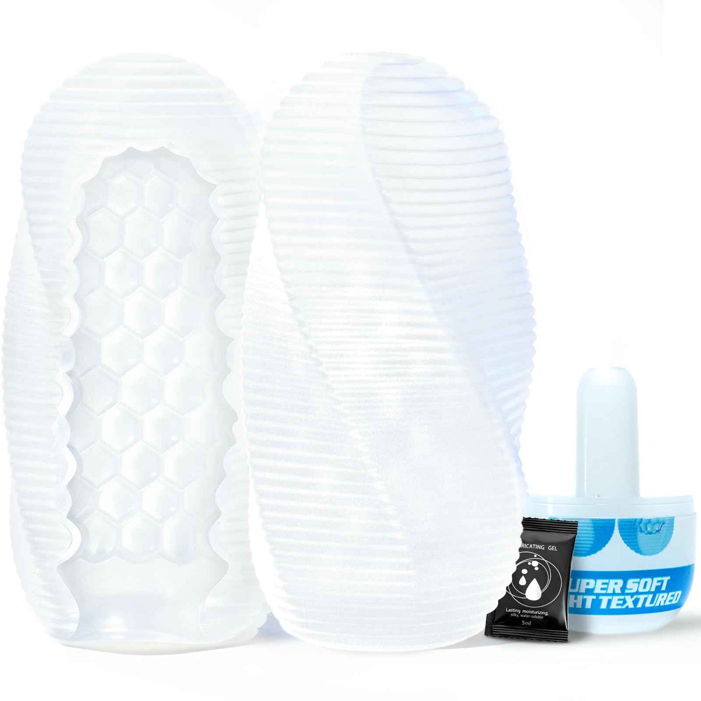 Male Masturbator Adult Sex Toys for Men - Spinning Textured Stroker Pocket Pussy for Men Masturbation, Ultra-Soft Stretchy Egg Penis Sex Toy with Storage Box, Pocket Pussies Masturbators