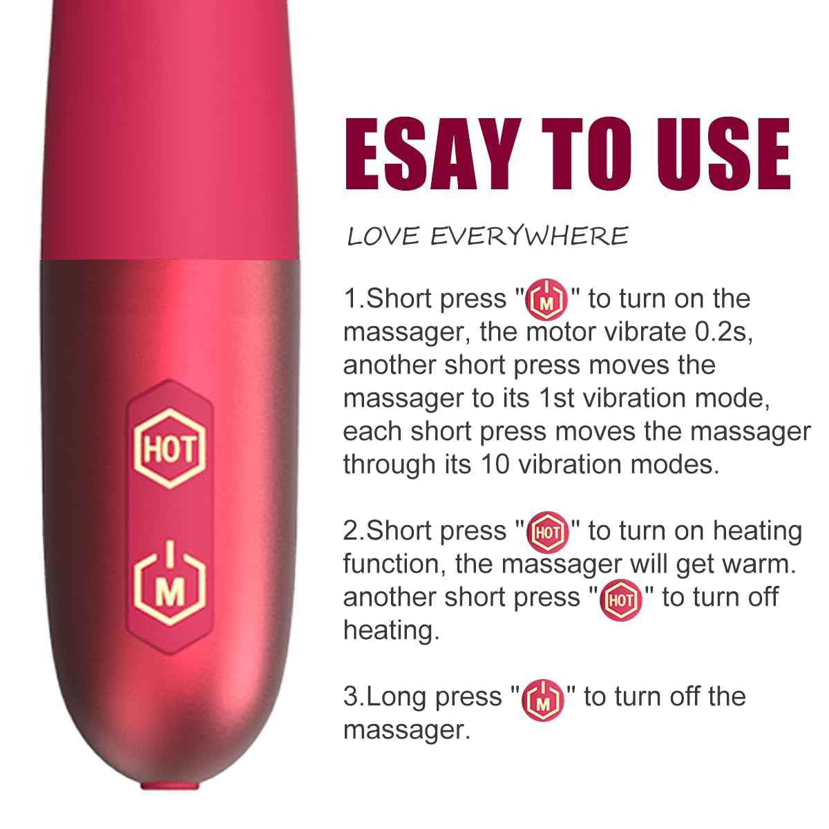 Toys for Women Date Night Adult Tool for Women Today Realistic Quiet Adult Toys Quiet Travel Portable Gifts Fun Toys Powerful 10 Modes Thrusting & Games for Men and Women L03j18J26A35
