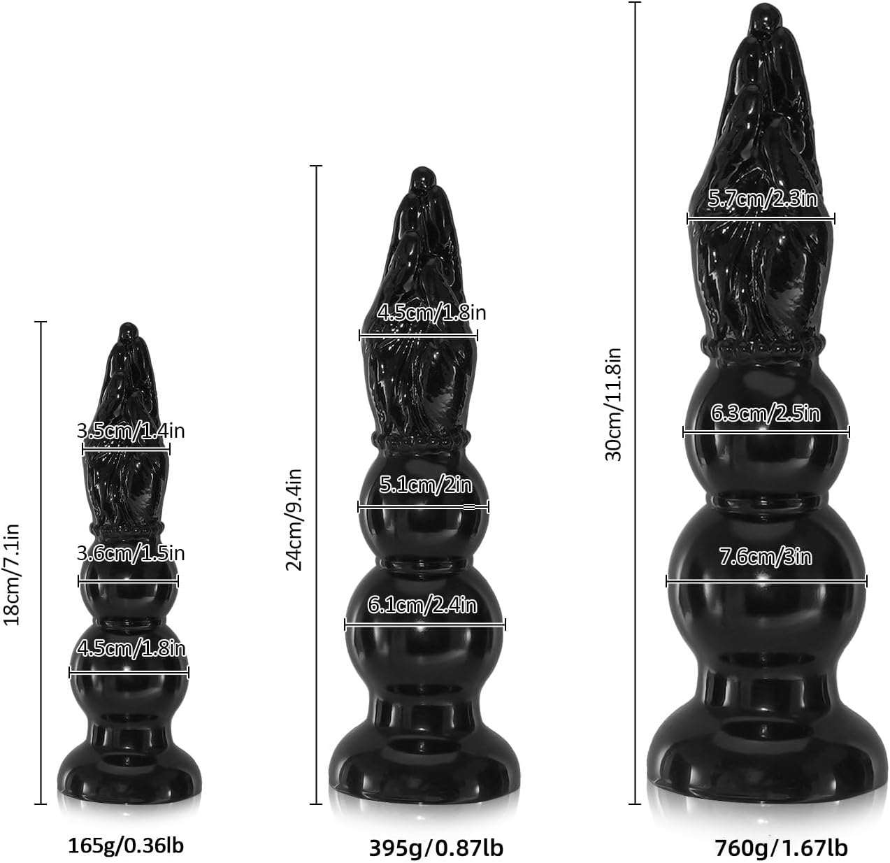 Ferch Realistic Fist Dildo Fantasy Knot 11.8in