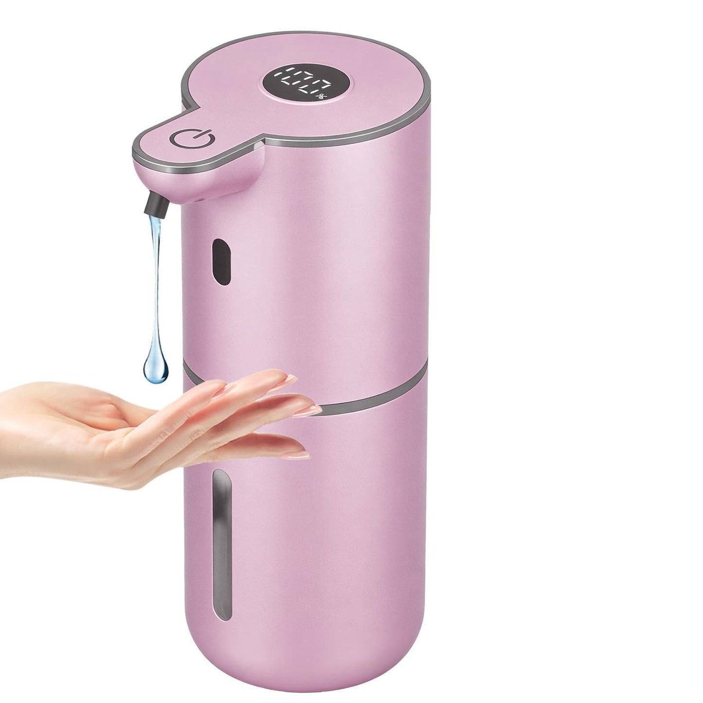 OHIFAST Automatic Soap Dispenser Touchless, USB Rechargeable Smart Hand Soap Dispenser, 6-Level Adjustable, 12.8oz/380mL Wall Mounted for Bathroom Kitchen Dish Soap
