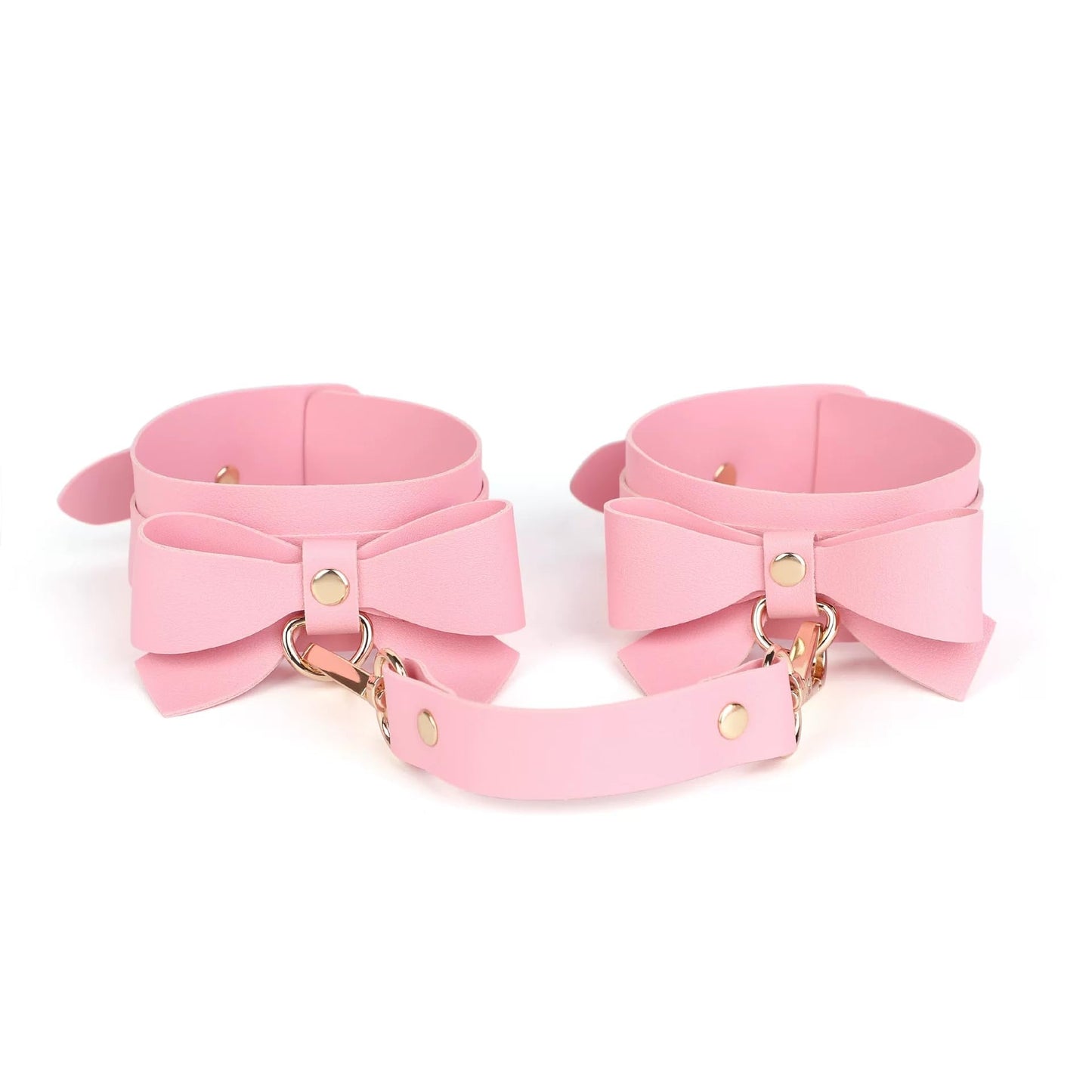 Adult Pink BDSM Beginner 9-Piece Set Leather with Handcuffs Bear Doll Bondage Paddle Sweater
