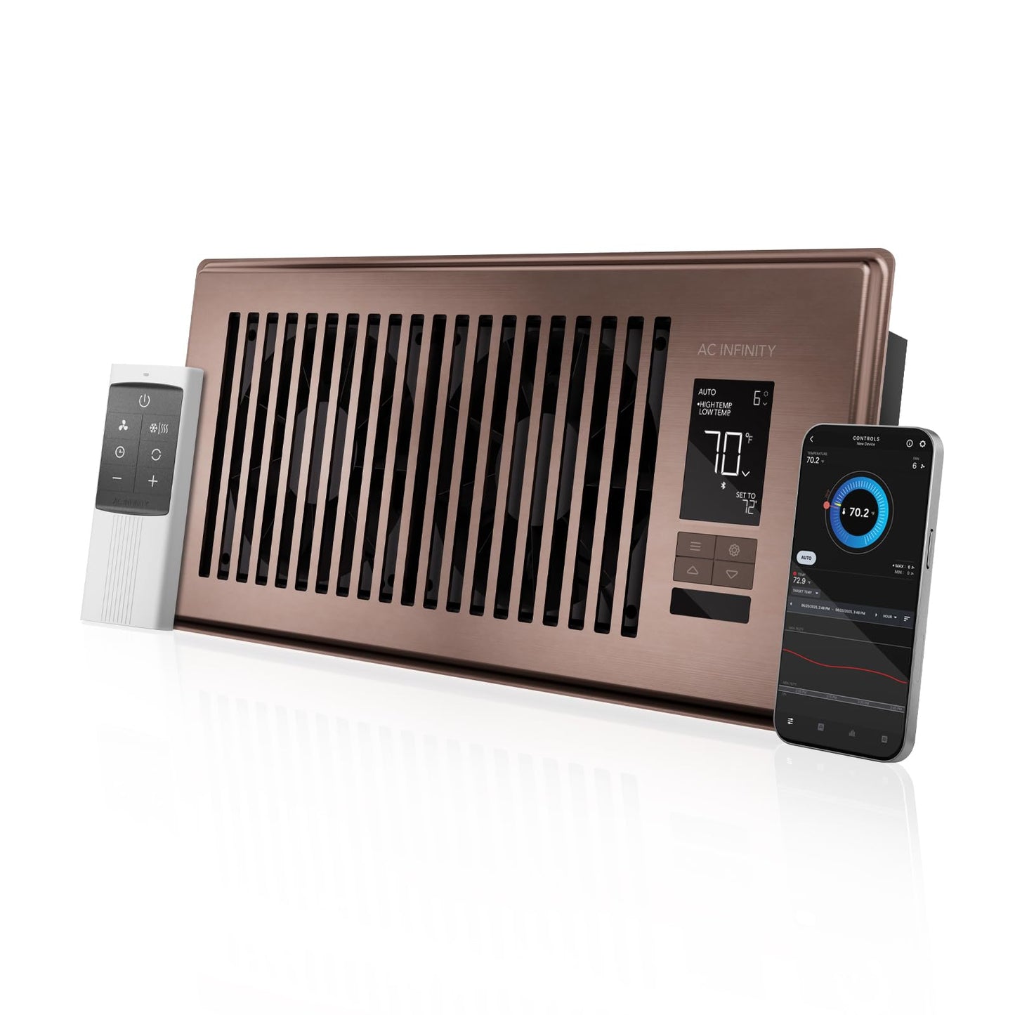 Ac Infinity Airtap T4 Aluminum,Bronze Air Booster Fan 12 V electronic component fan