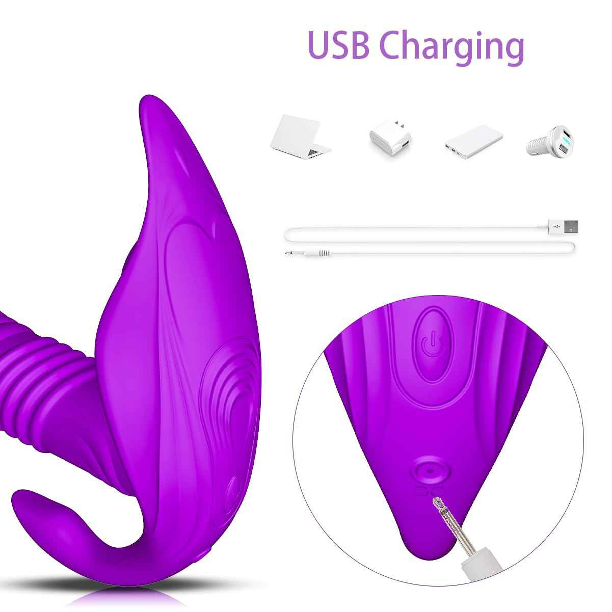 Adult Tool for Women Hands Free Play Automatic Electric Machine Pleasure Toys Gifts for Couples Suitable for Home and Business Trips, C26S061310