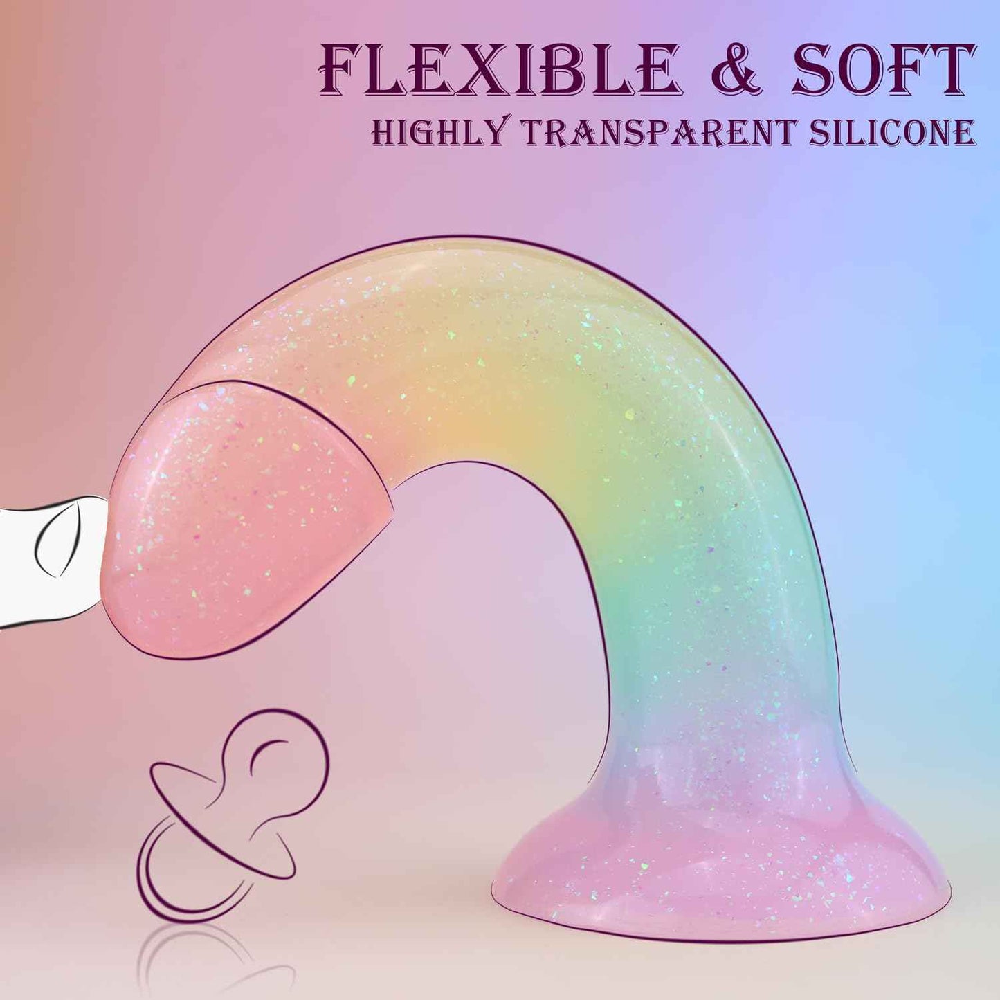 7 Inch Clear Liquid Silicone