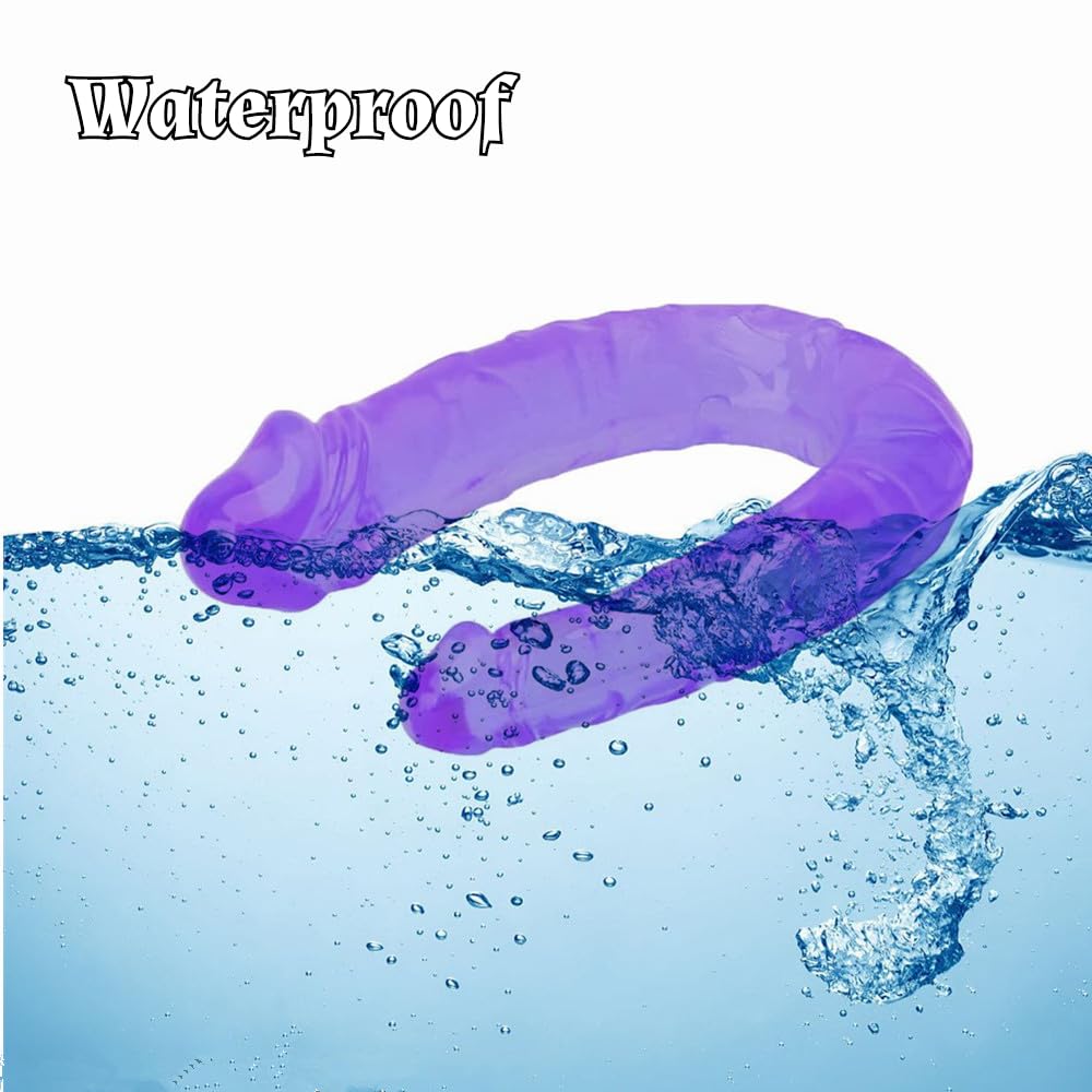 Lifelike Dildo Double Dong Big Penis for Women, G-spot Stimulation Realistic Dildo Double Side 2 Head Dildo, Adult Sex Toy for Anal Vaginal Play Anus Stimulator for Women Lesbian Gay Man Couples