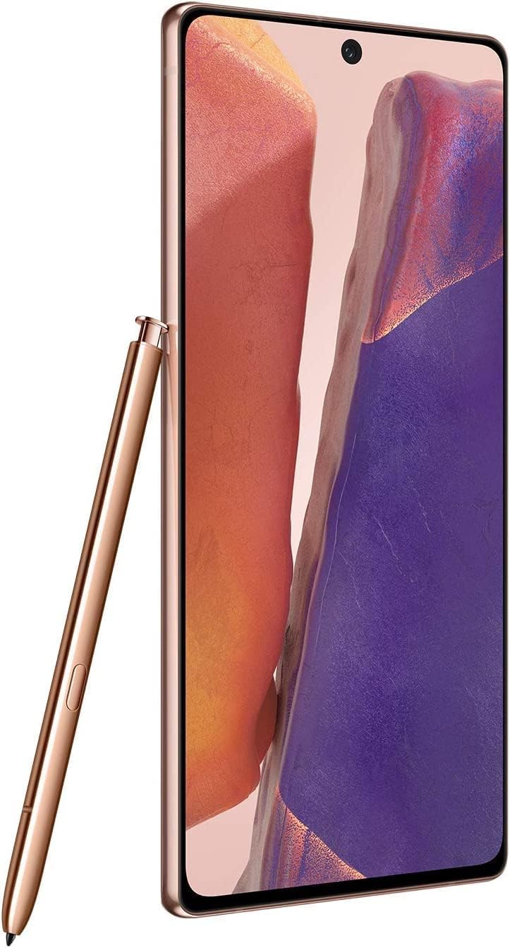 SAMSUNG Galaxy Note 20 5G (128GB, 8GB) 6.7" AMOLED+, Snapdragon 865, Global 5G Volte (GSM + CDMA) Factory Unlocked (AT&T, Verizon, Sprint, Metro) N981U (Renewed)