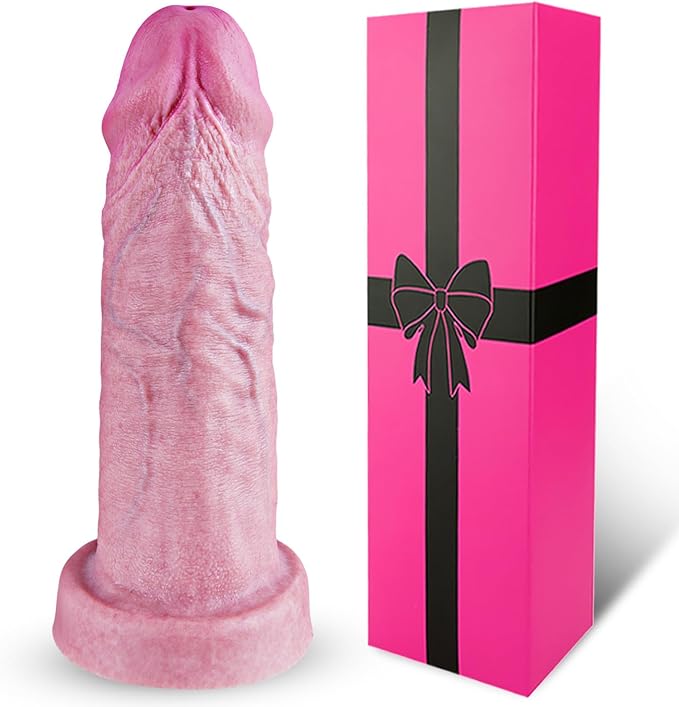 hainuo Soft Liquid Silicone Realistic Dildo Suction Cup 8-10 Inch