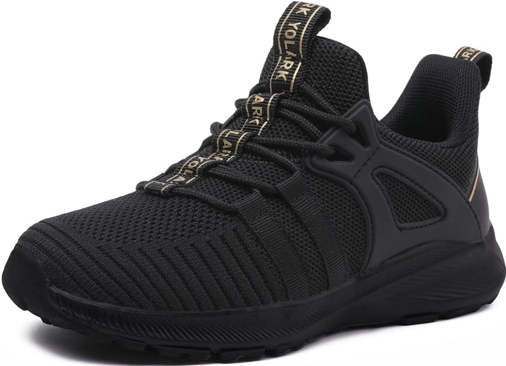 YOLARK Boys Girls Sneakers for Kids Non-Slip Tennis Shoes Fashion Lightweight Breathable Running Sport Athletic