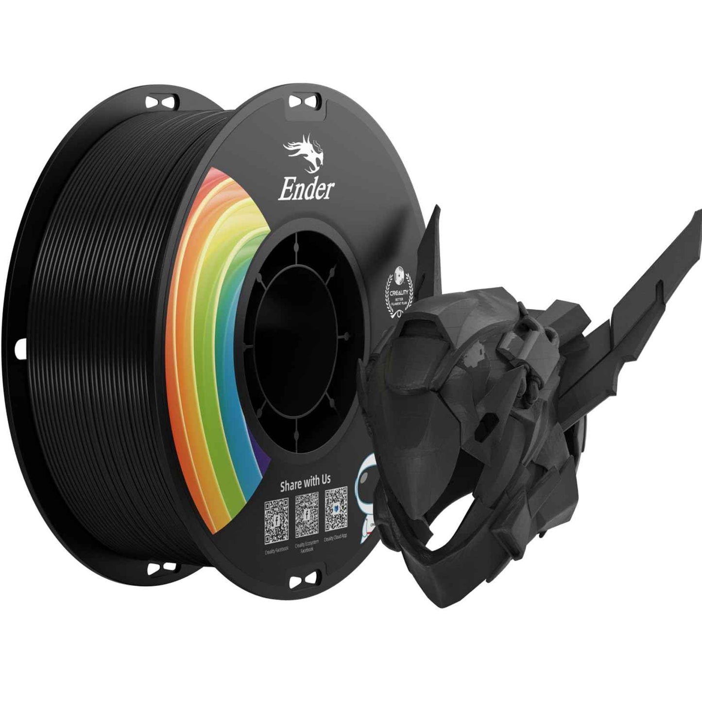 Creality 3D Printer Filament, PLA Filament Bundle for 3D Printing, Ender PLA Filament No-Tangling, Strong Bonding & Overhang Performance, Accuracy +/- 0.02mm