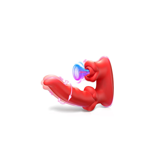 Womens Sex Toys Sucking Vibrators - Clitoral G Spot Tongue Vibrator with 3 * 10 Sucking Wiggling Vibrating Modes, Nipple Clit Sucker Anal Dildos Rose Vibrator Adult Sex Toys for Women Men Couples