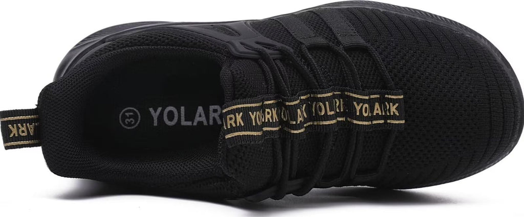 YOLARK Boys Girls Sneakers for Kids Non-Slip Tennis Shoes Fashion Lightweight Breathable Running Sport Athletic