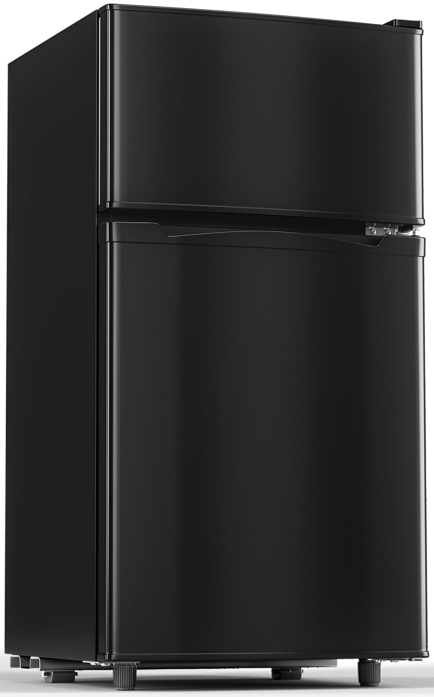 Manastin 3.55 Cu.Ft Mini Fridge with Freezer, Small Refrigerator with 2 Doors for Kitchen, Dorm, Office and Bedroom, Mini Refrigerator with Adjustable Shelves (Black)