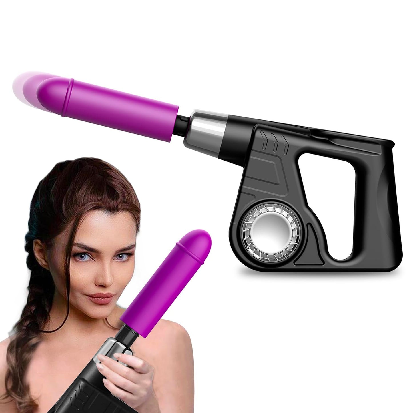 Sex Machine Powerful Vibrator Adult Sex Toys, Thrusting Dildo Handheld, Fucking Dildo Machine Gun Dildos Prostate Anal Vibrators Adult Sex Toy for Couples Lesbian Gay