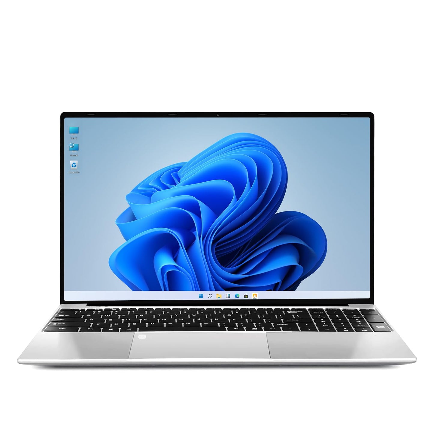 VAIZMOYE Laptop Windows 11, 1080p FHD Display, Backlit Kerboard, Fingerprint, Office 365, WiFi5, BT5, Webcam, Mini-HDMI, USB3.2, TF Card Slot