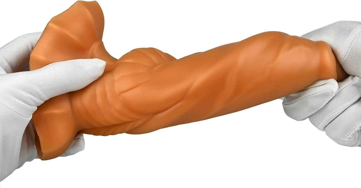 Liquid Silicone Anal Sex Toys Butt Plug Realistic Dildo G Spot Dildo Animal Penis Small Cock Vaginal Stimulation Prostate Massager for Male Female Masturbation Romi (S)