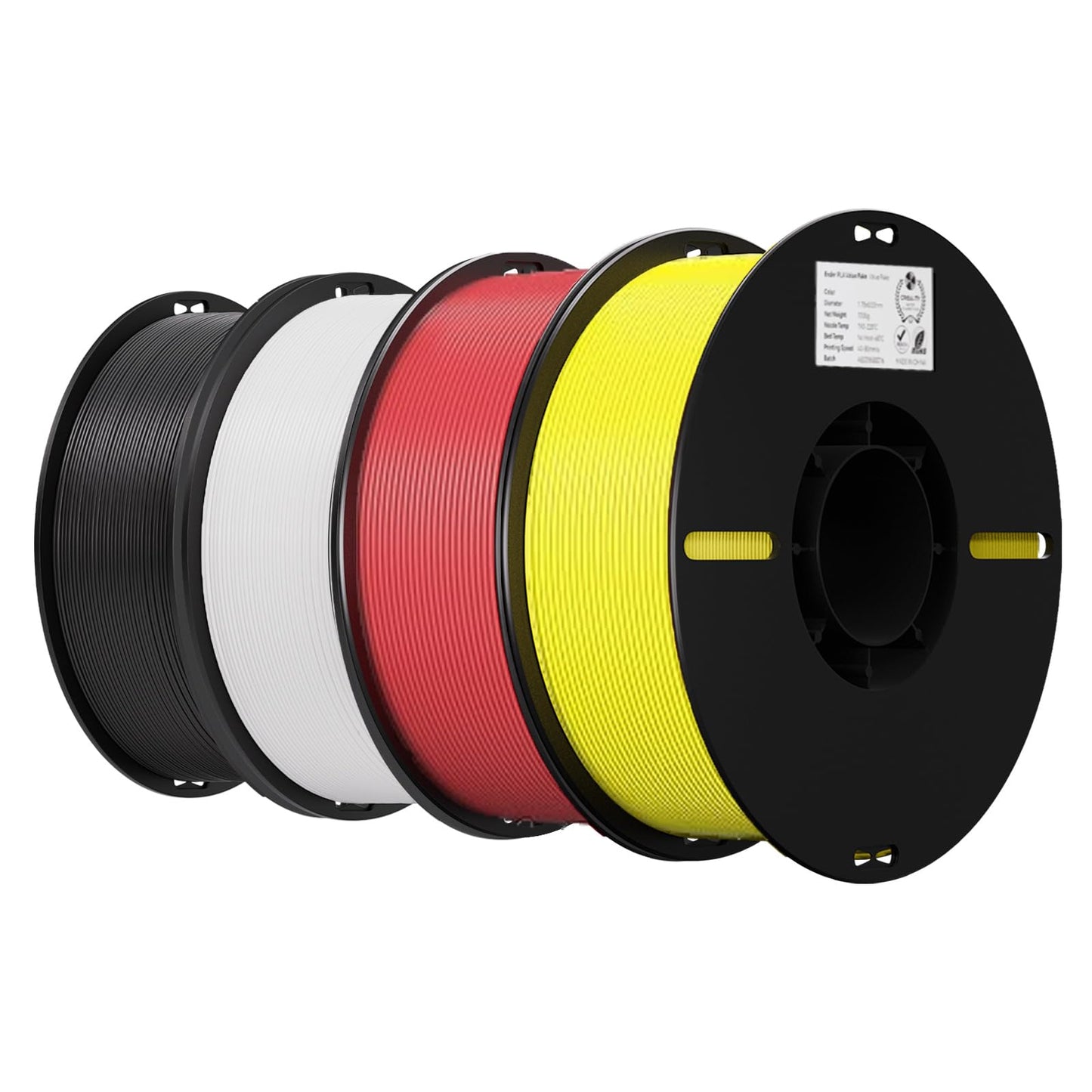 Creality 3D Printer Filament, PLA Filament Bundle for 3D Printing, Ender PLA Filament No-Tangling, Strong Bonding & Overhang Performance, Accuracy +/- 0.02mm