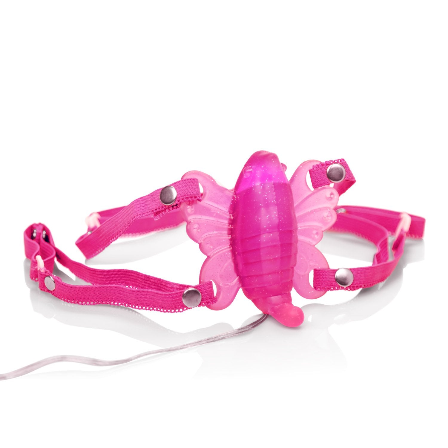 CalExotics Original Venus Butterfly Vibrator –Hands Free Strap On Personal Massager – Adult Fun Sex Toys for Couples - Pink